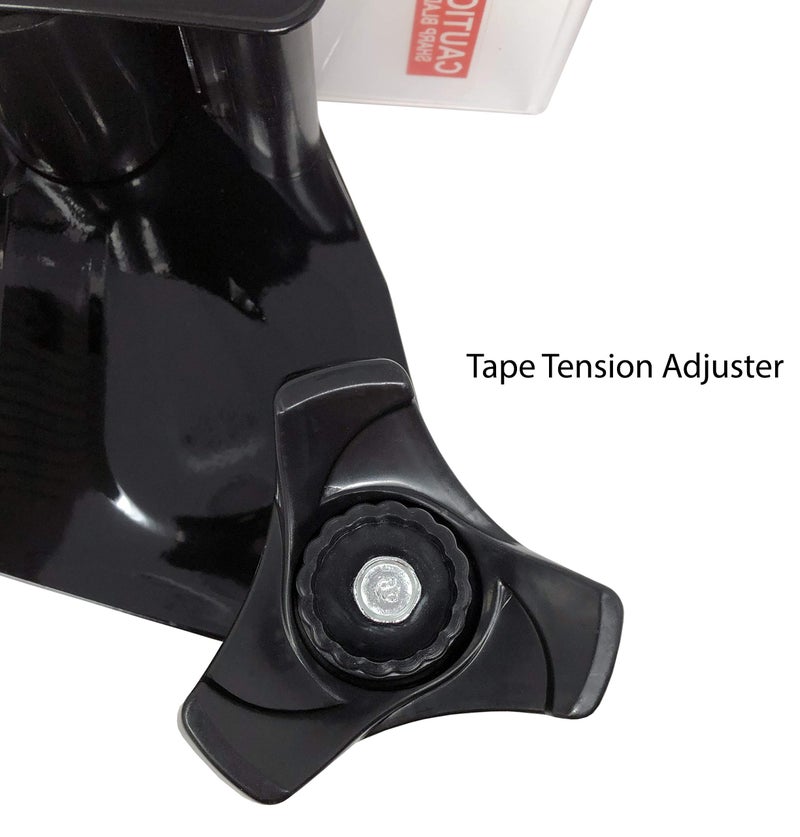 Clipco Tape Dispenser Gun with Packing Tape Included and Rubberized Handle (Pack of 3) (Black-Gray) - Image 4